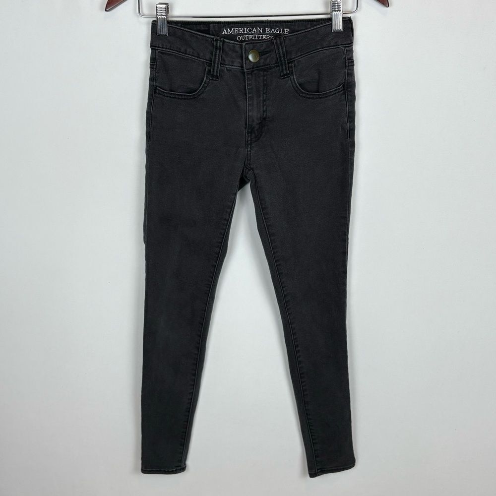 American Eagle Black Denim Jegging Jeans